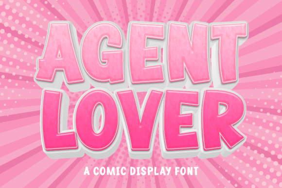 Agent Lover: A Bold Display Font for Comic-Inspired Branding