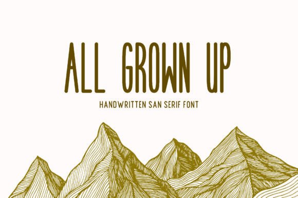 All Grown Up: A Playful Font for Bold Digital Branding