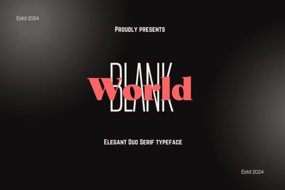 Blank World Font: A Bold and Narrow Typeface for Digital Design