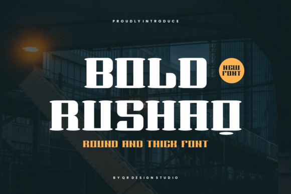 Bold Rushaq: A Strong, Stylish Typeface for Digital Design