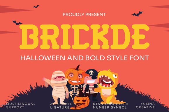 Brickde Halloween Bold Font in a Real Campaign Workflow