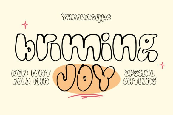 Brimming Joy Font: A Display Typeface That Elevates Branding Efforts