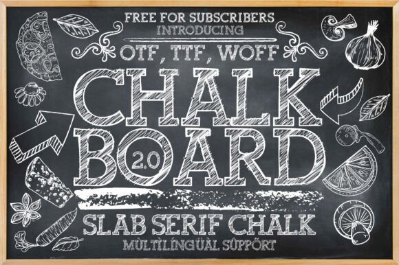 Chalkboard 2.0: A Slab Serif Font That Feels Handcrafted