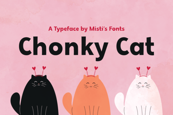 Chonky Cat Font: A Bold Choice for Crafty Creators