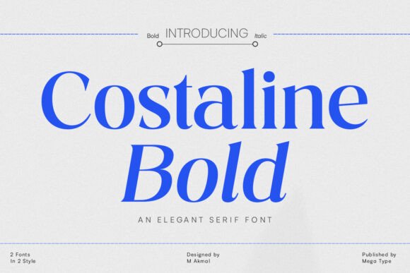 Costaline Bold: A Stylish Serif Typeface for Editorial Design