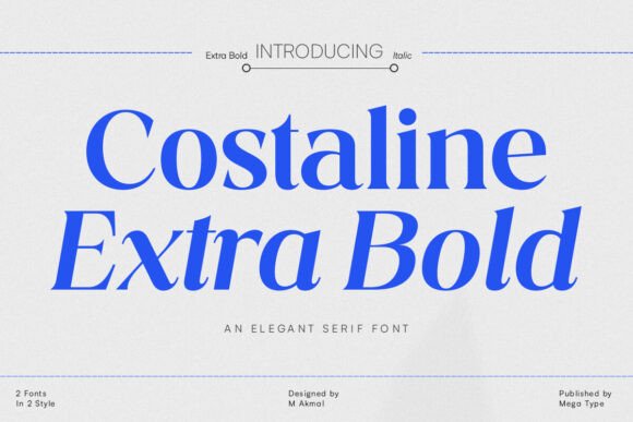 Costaline Extra Bold: A Stylish Typeface for Digital Design