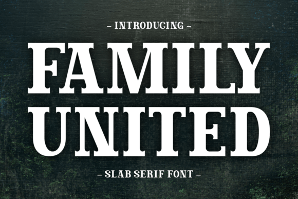 Family United: A Slab Serif Font for Editorial Design