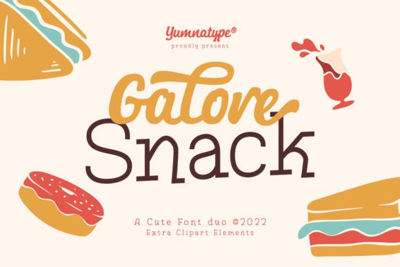 Galore Snack: A Serif Font That Elevates Handmade Design