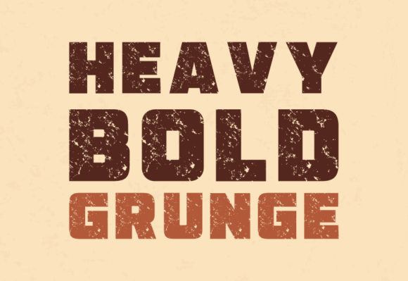 Heavy Bold Grunge: A Typeface That Commands Attention
