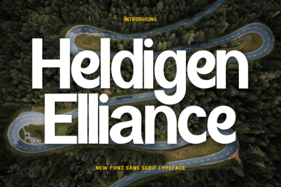 Heldigen Elliance Font: A Bold Typeface for Creative Makers