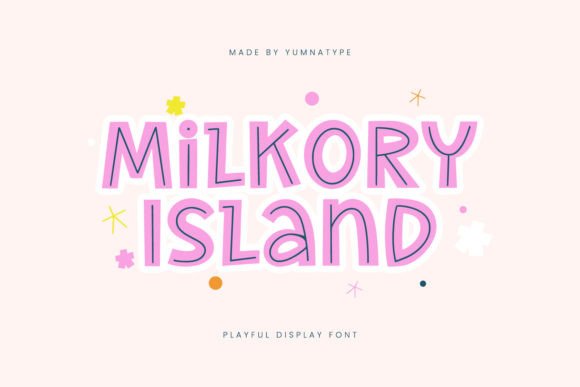 Milkory Island: A Playful Typeface for Editorial Magic