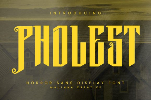 Pholest Font: A Bold Typeface for Spooky Marketing Campaigns