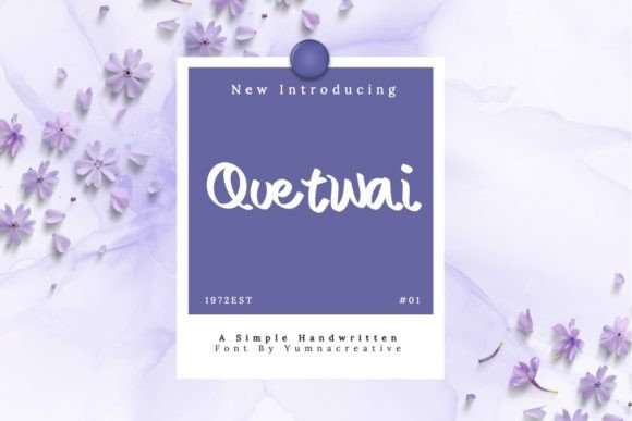 Quetwai: A Bold Handwritten Font for Digital Design