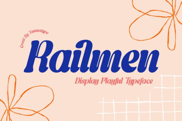 Railmen Font: A Warm and Whimsical Typeface for Editorial Design