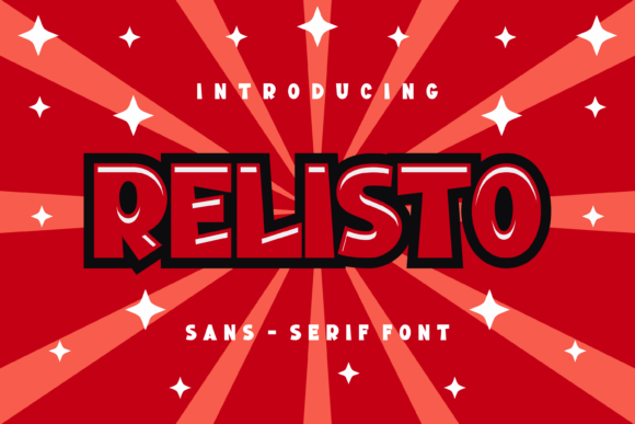 Relisto Font: A Playful Display Typeface for Digital Design