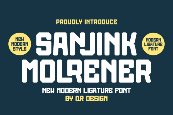 Sanjink Molrener Font: A Bold Typeface for Creative Makers