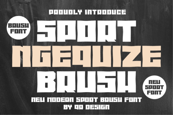 Sport Ngequize Brush: A Bold Typeface for Branding Projects