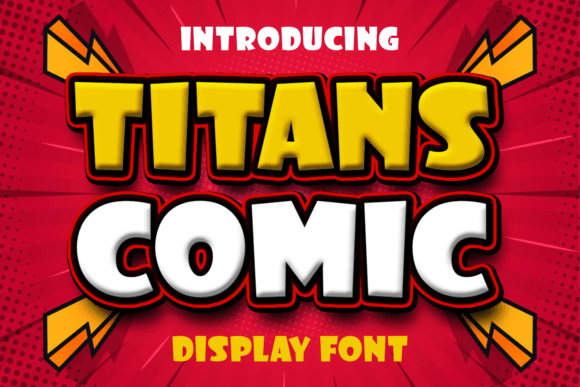 Titans Comic: A Bold Typeface for Editorial Design